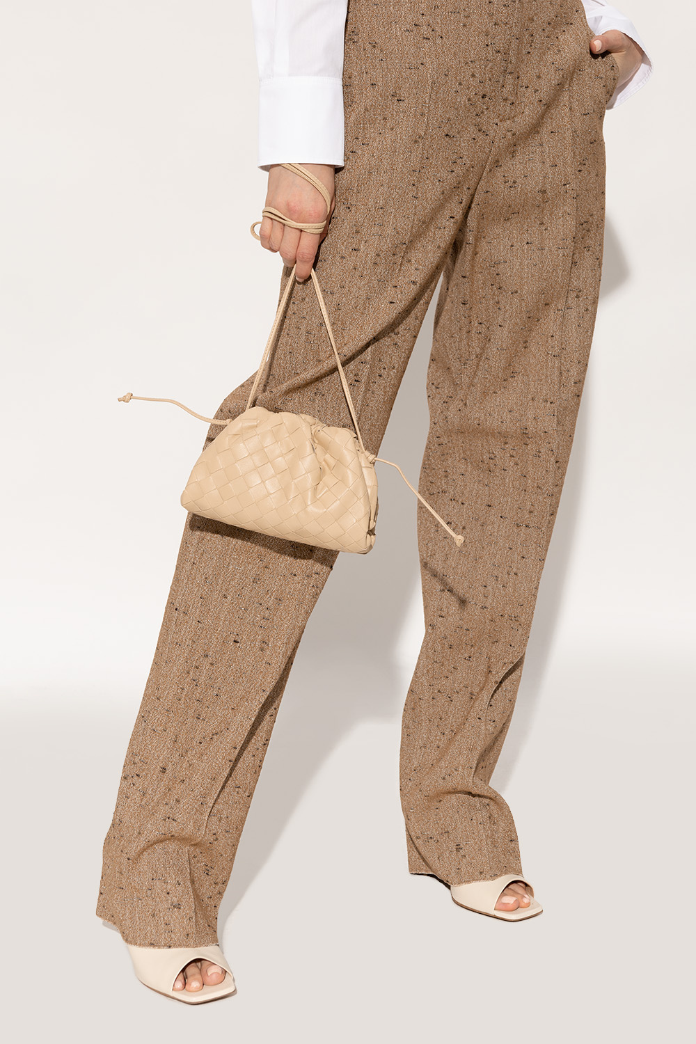 Beige 'Pouch Mini' shoulder bag Bottega Veneta - Vitkac Canada